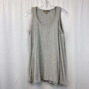 Red23 Womens Top Solid Gray Cold Shoulder Scoop Neck Knit Pullover Medium